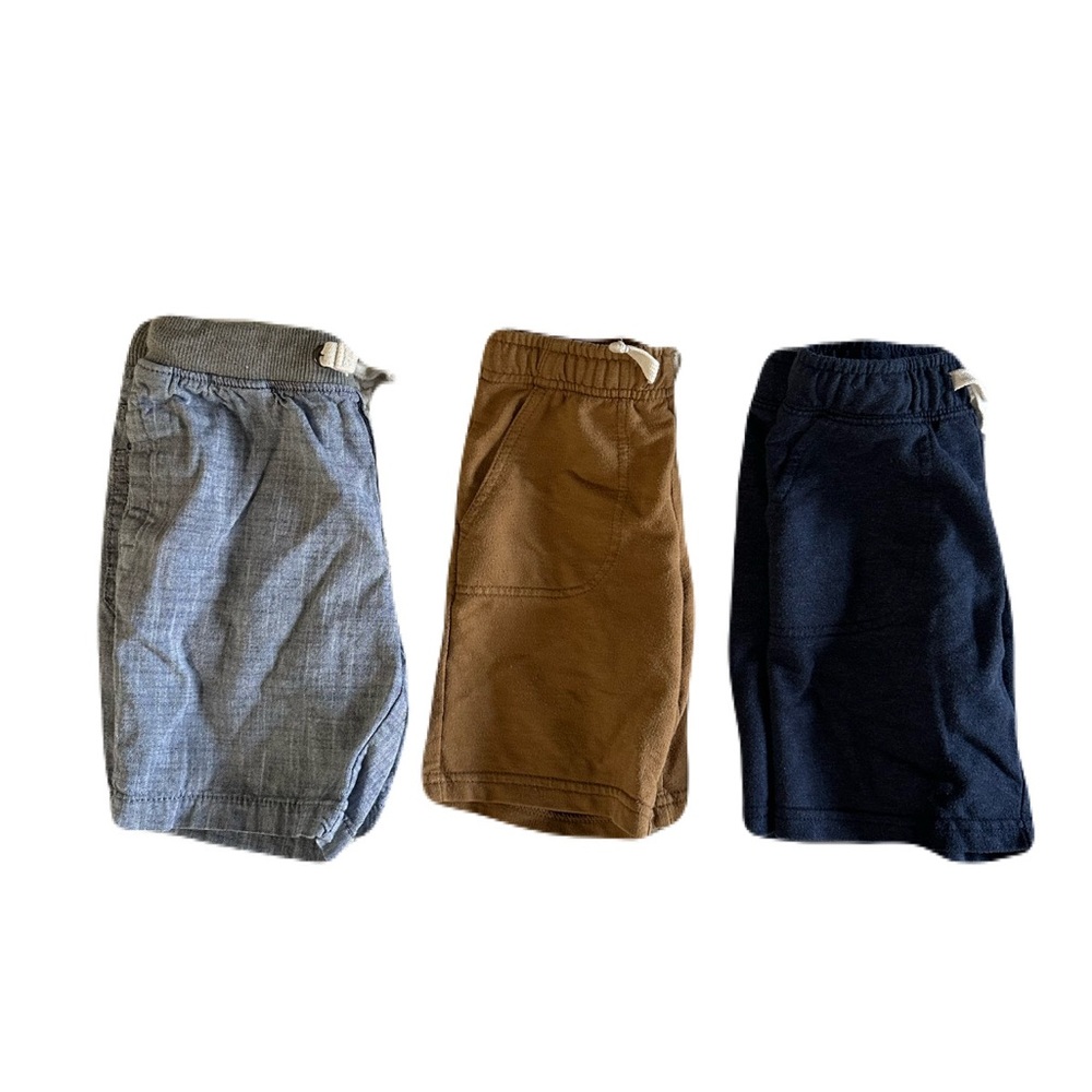 Cat & Jack Shorts Bundle- Brown, Blue, Gray 5T